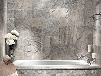 Silver Cross Cut Travertine Silver Cross Cut Travertine
