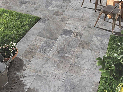 Silver Cross Cut Travertine Silver Cross Cut Travertine