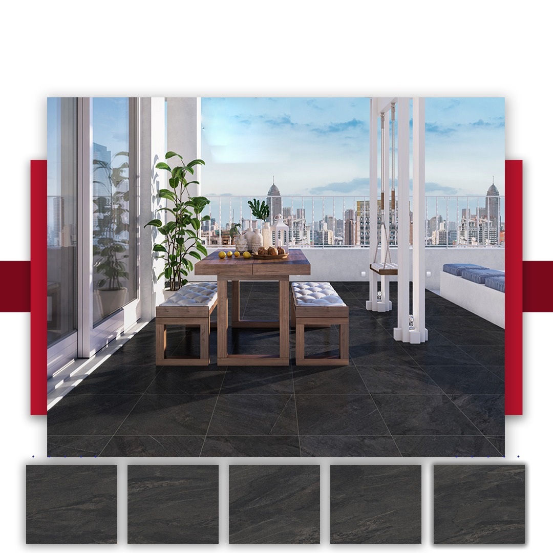 Porcelain Tiles-County Anthracite A