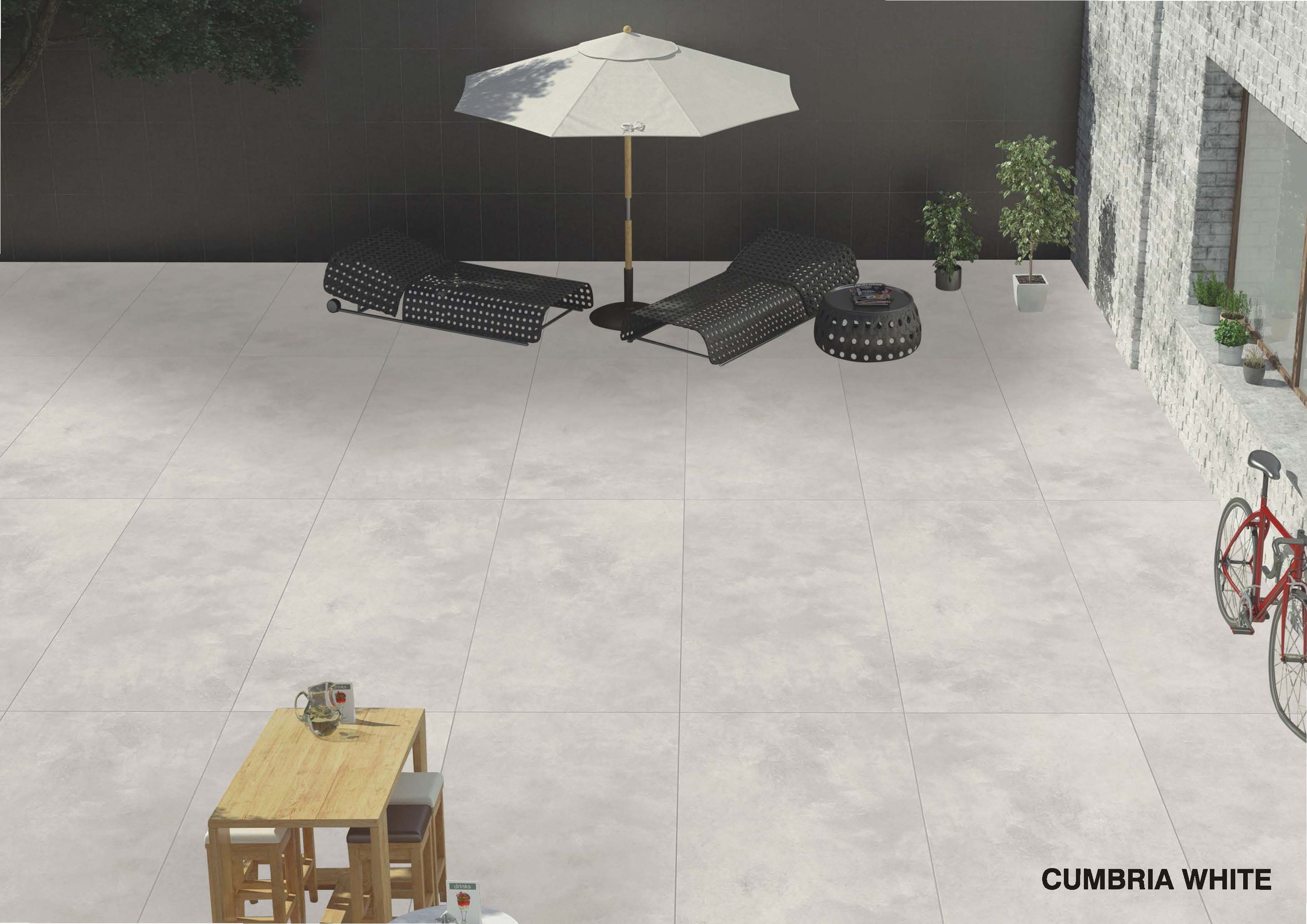 PORCELAIN TILE - CUMBRIA WHITE