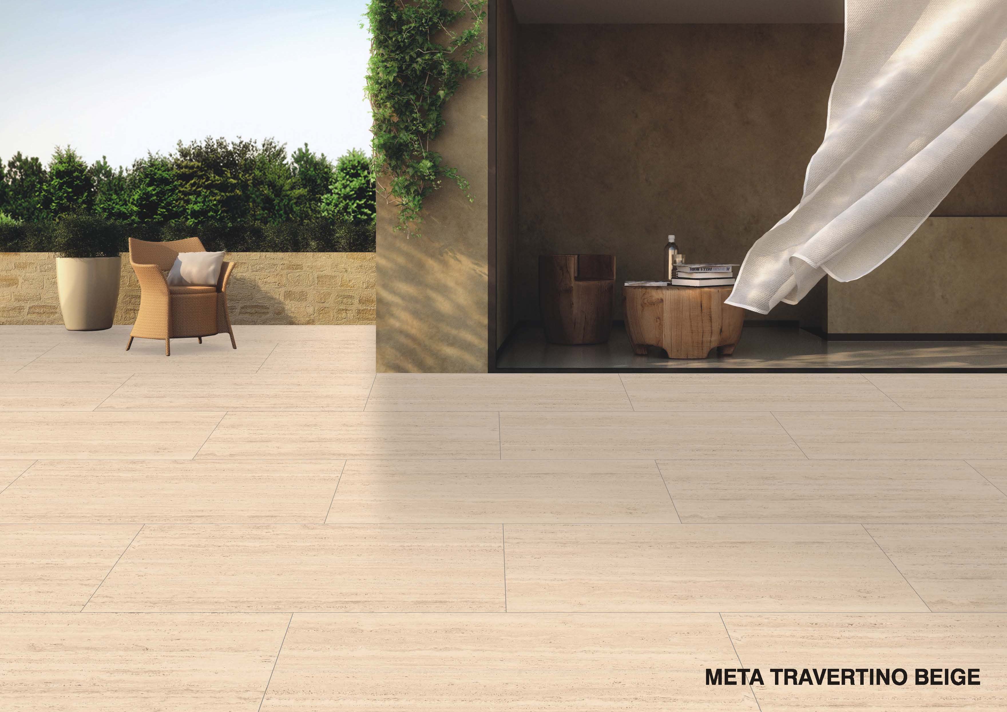 PORCELAIN TILE - META TRAVERTINO BEIGE