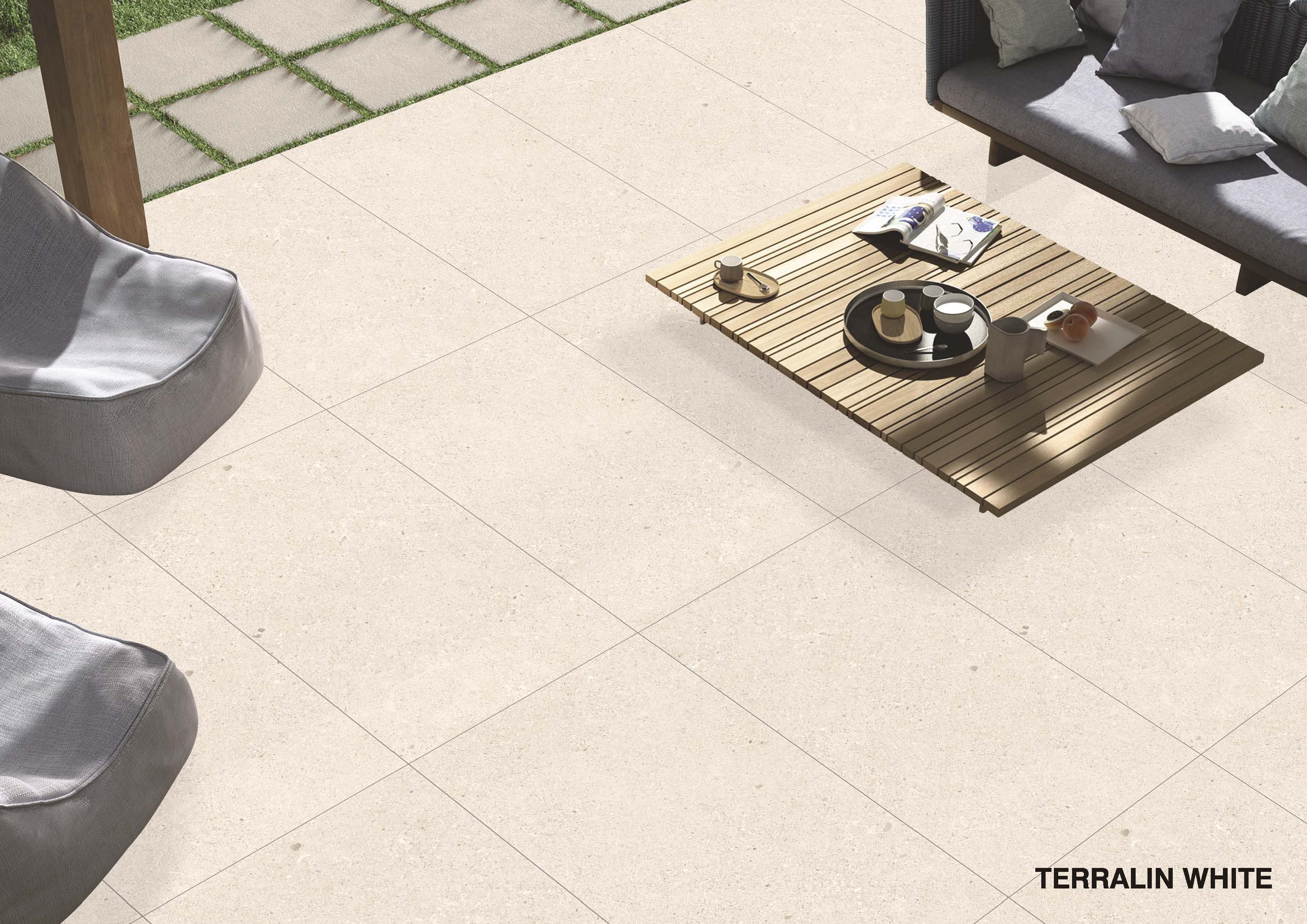 PORCELAIN TILE - TERRALIN WHITE