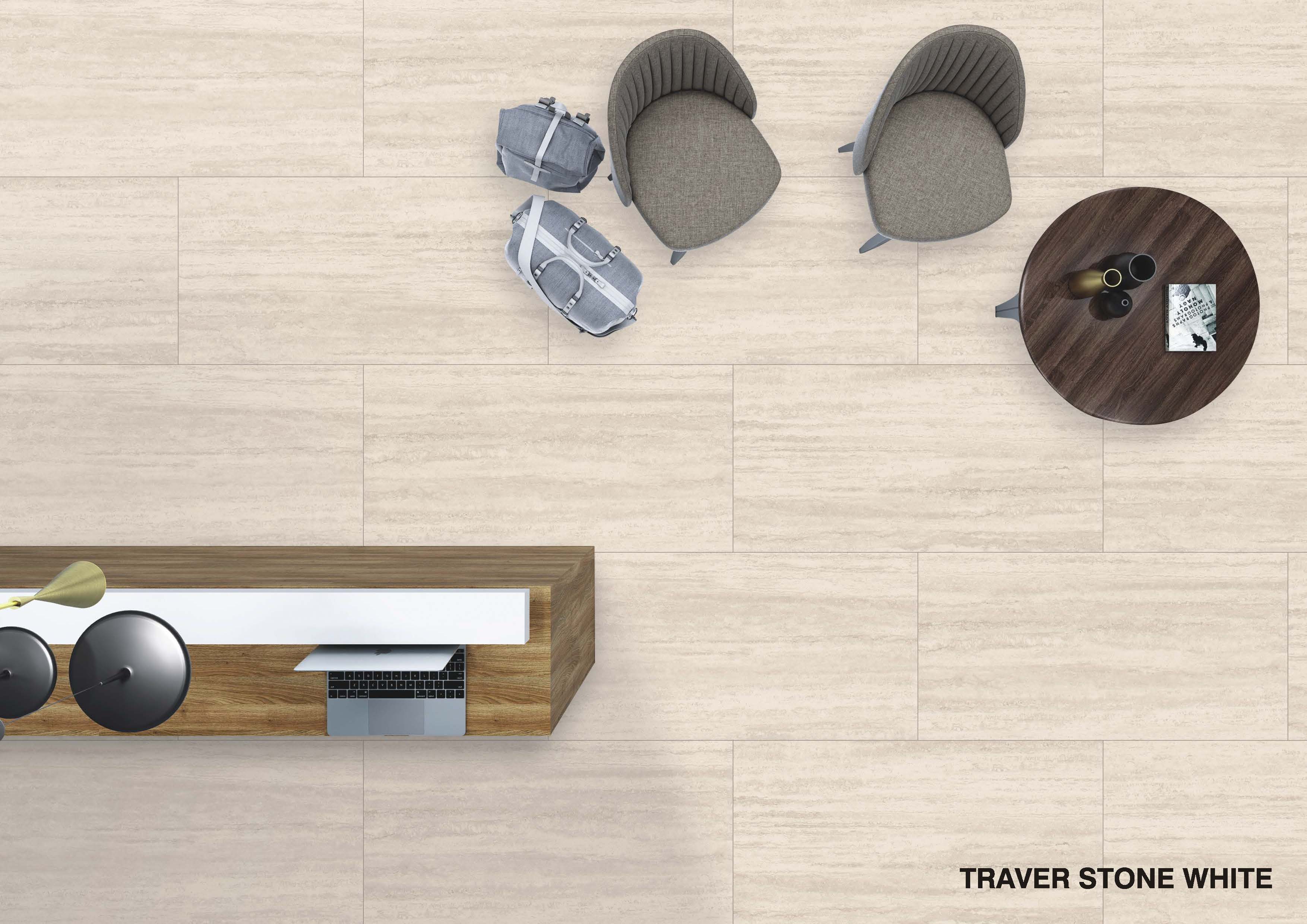 PORCELAIN TILE - TRAVER STONE WHITE PORCELAIN TILE - TRAVER STONE WHITE