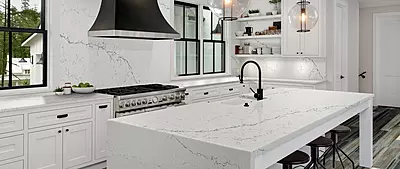 Thin Vein Calacatta White Quartz Thin Vein Calacatta White Quartz